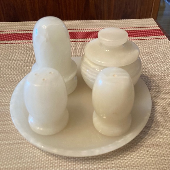 Onyx set of 5 items, all made in Pakistan. In excellent condition. - Picture 2 of 9